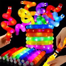 6 Pop It Tube Led Luces Tubo L 6 Piezas Colores Surtidos